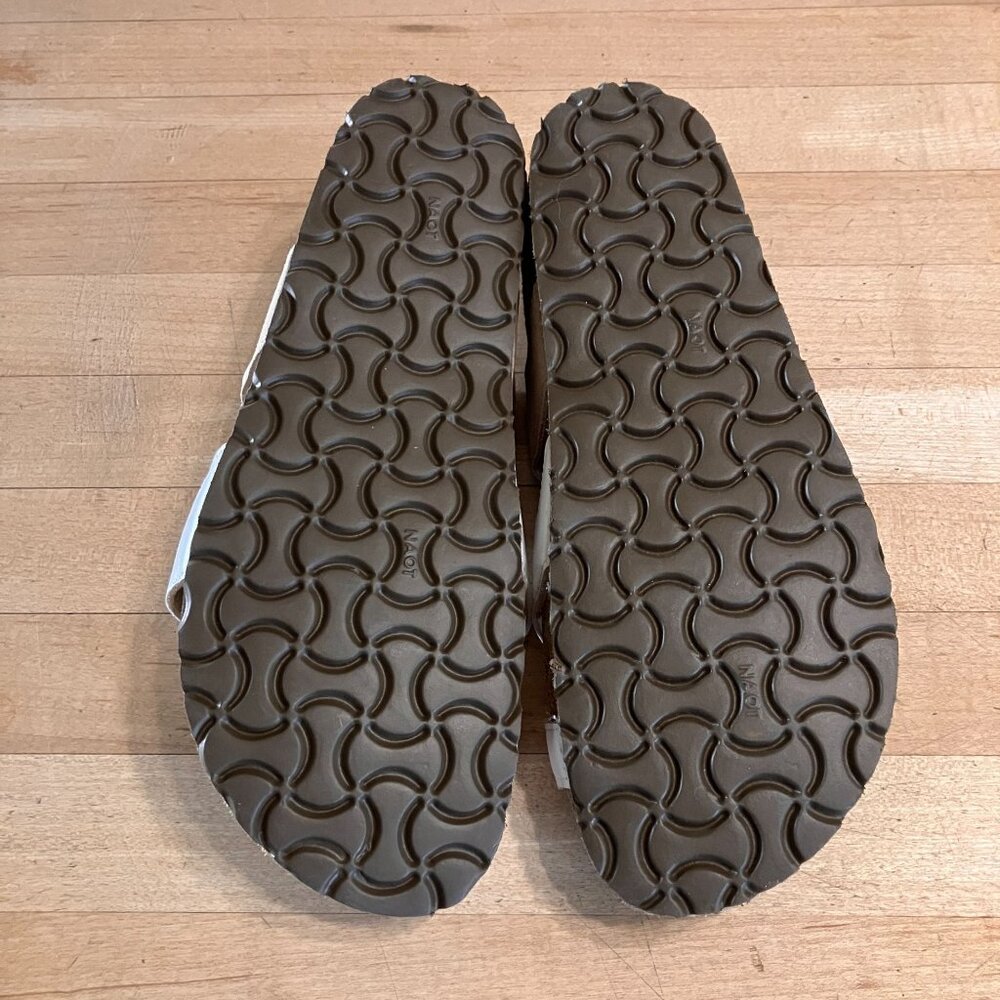 Naot Womens Fresno Suede Leather Sandals Size US 7 EU 38 White Beige Tan SP NWOT - Picture 9 of 11